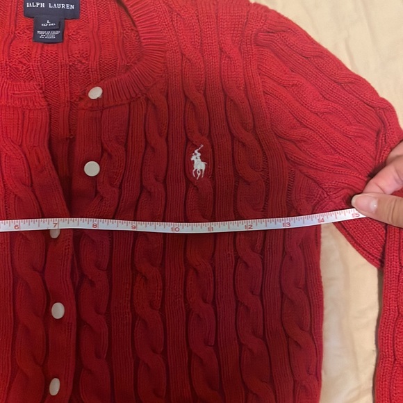 Ralph Lauren red cardigan - Picture 3 of 3